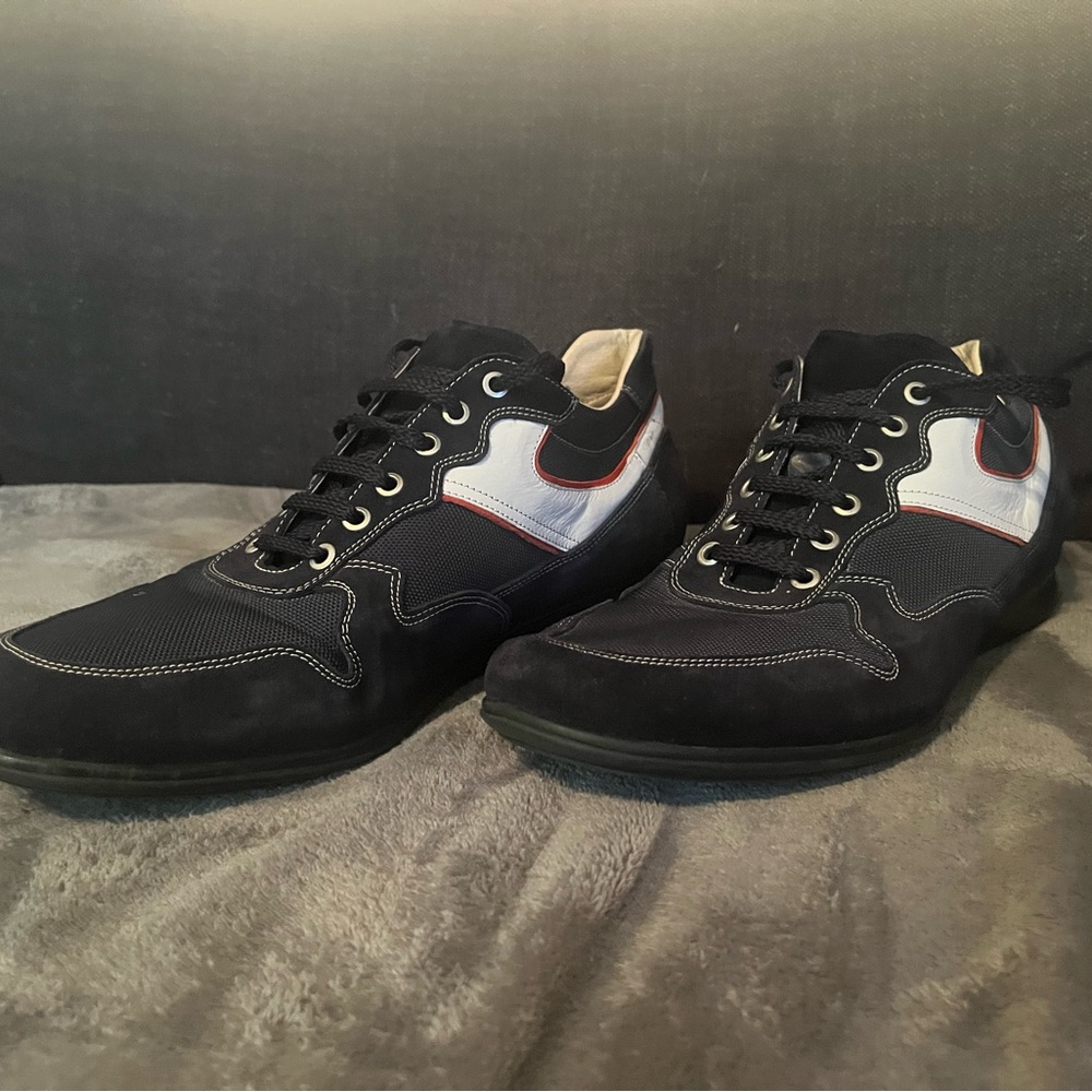 Size 14.5 Italian Blue Swede shoes